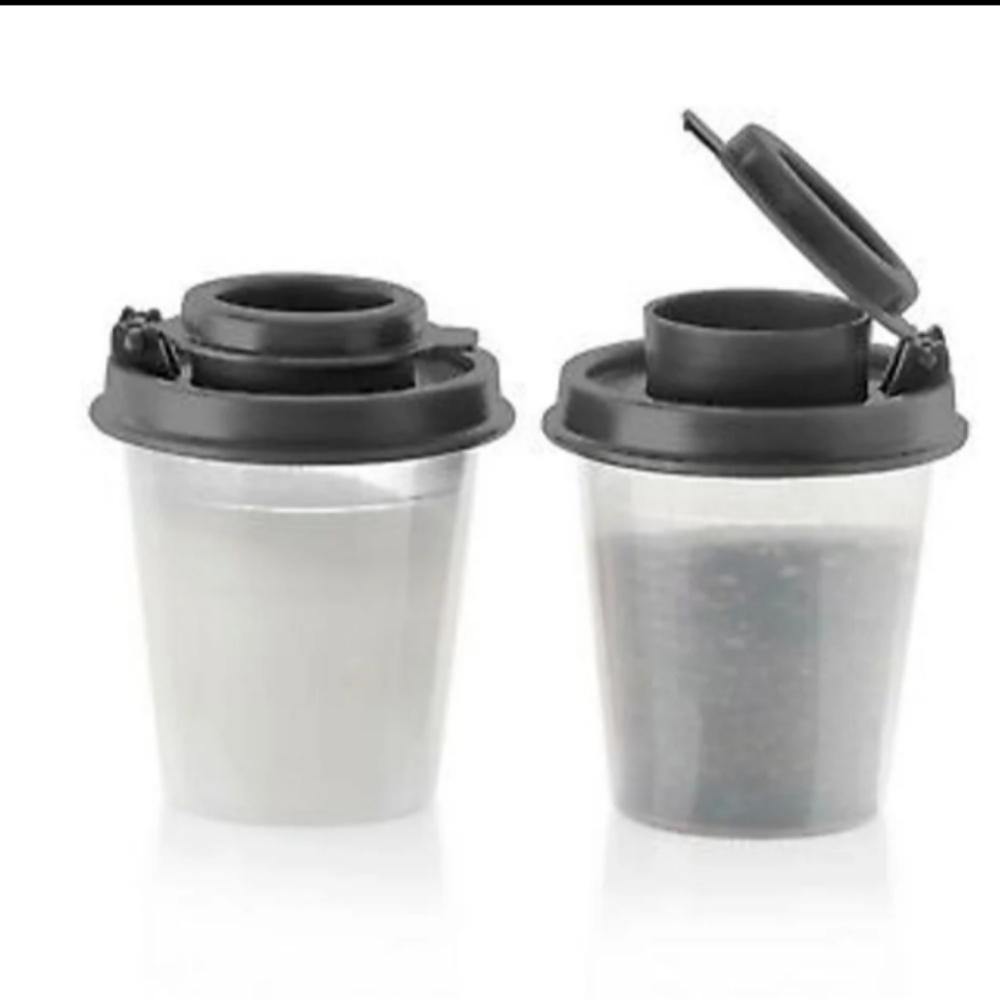 Tupperware Black and Clear Food Storage Containers